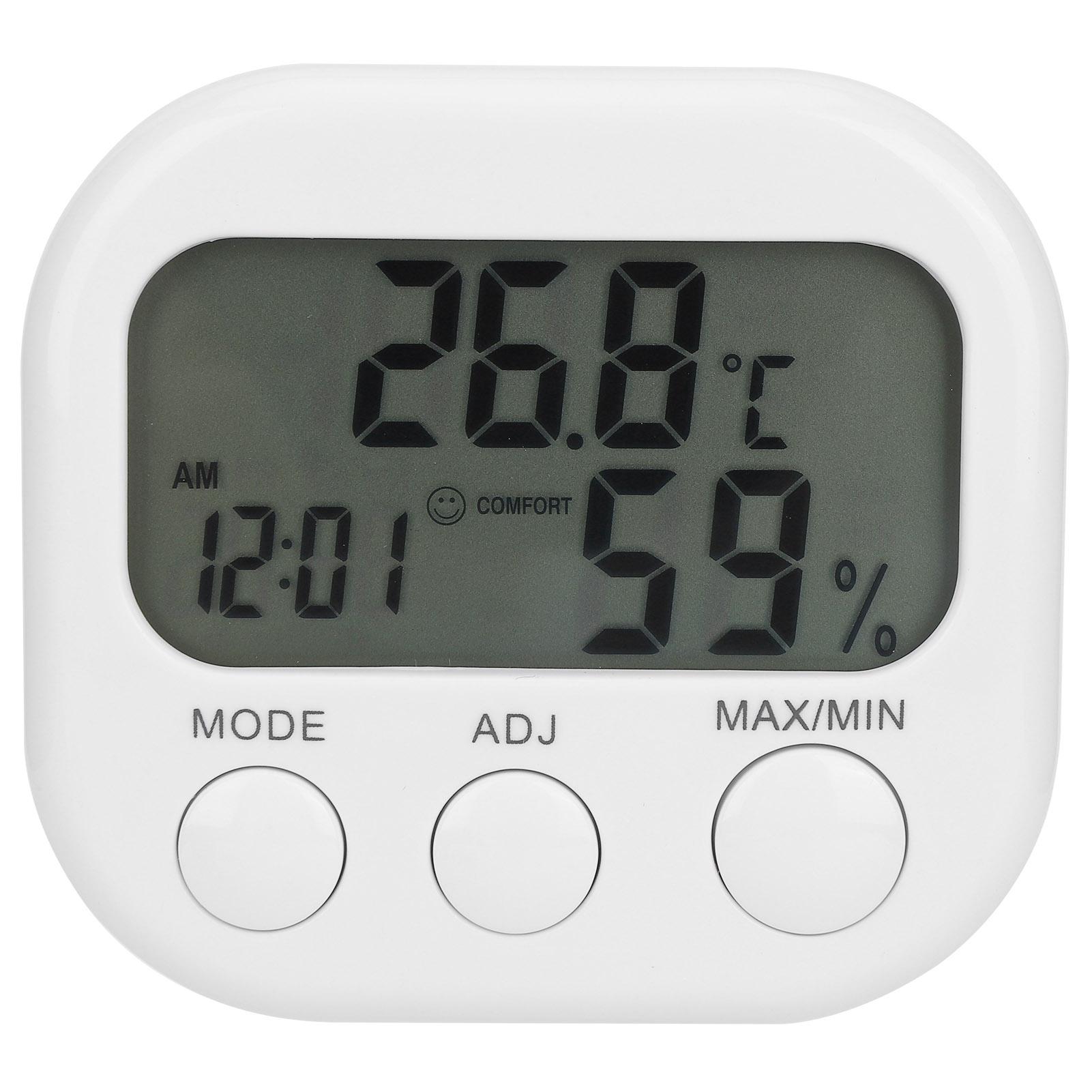 

ThermoHygrometer Portable Digital Hygrometer Indoor Home Thermometer Alarm Clock