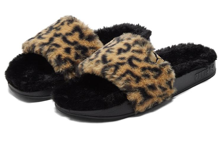 PUMA Shoes Sports Slippers 'Black Yellow' Women's