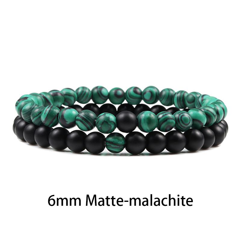 

Новий дизайн Набір браслетів Пара Браслети з натурального каменю Тигрове око Браслети для йоги з бісеру для чоловіків Жінки Еластичні мотузкові прикраси