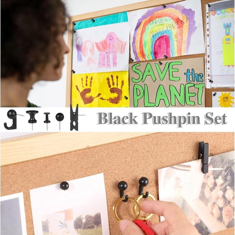 Multifunctional Creative Push Pin Clips Set Decorative Cork Board Map Photo Thumbtacks Combination Kit Office School Supplies
