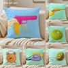 Creative Fruit Cushion Cover Silky Short Plush Sofa Pillow Cover Hidden Zipper Soft Dustproof Case for Home Decor
