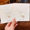 Korean Titanium Steel 'H' Necklace - Elegant Niche Design Clavicle Chain Fashion Jewelry