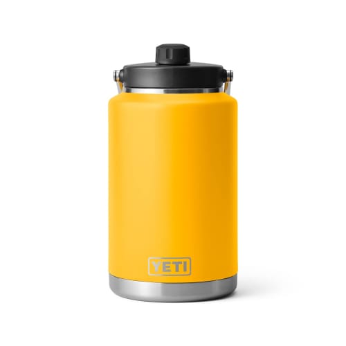 YETI Rambler Gallon Jug, Vacuum Insulated, Stainless Steel, with Mug Cap, Alpine Yellow