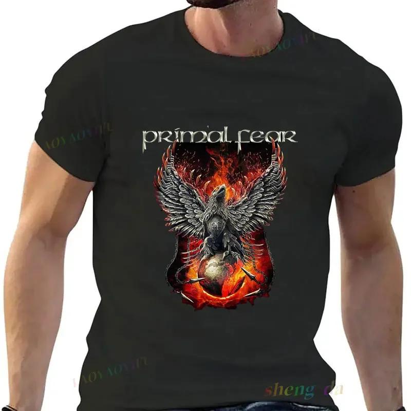 

Mens T-shirt Tops Primal Fear Graphic T Shirts Heavy Metal Band T-shirts for Men Men s Clothing Y2k Clothes Women Tshirt Tees S разноцветный