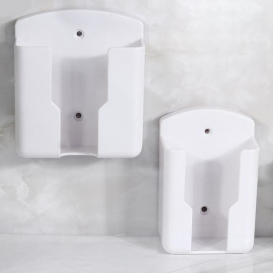 Storage Box Punch-free Bottom Charging Mouth Plastic Self-adhesive Wall-mounted Remote Control Bracket
