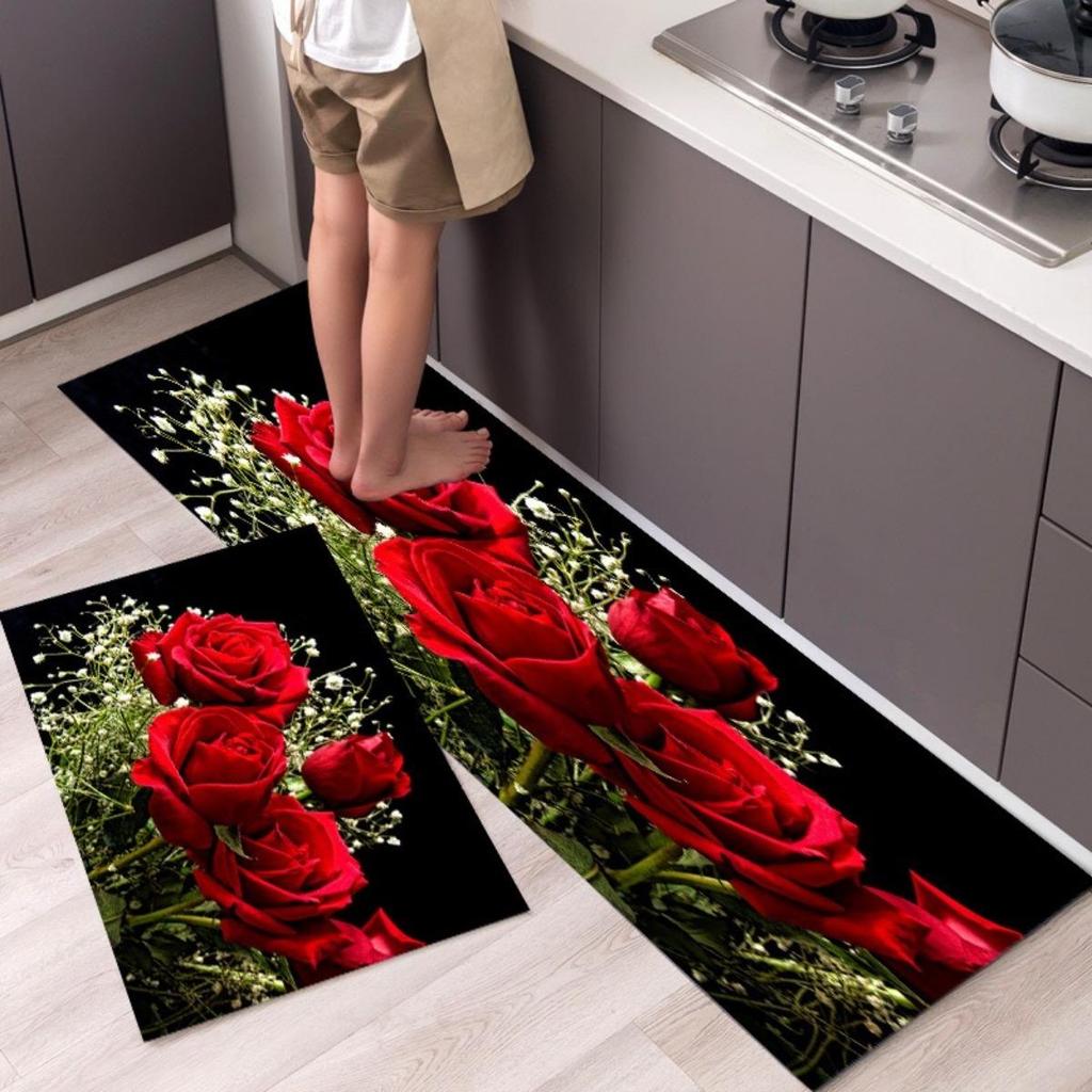 HOMZY Küchenmatte Teppich für Boden Hauseingang Fußmatte Schlafzimmer Wohnzimmer Dekor Bettvorleger Flur Balkon Badezimmer Rutschfeste Matte