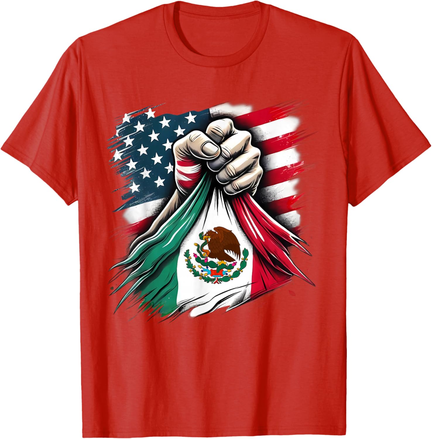 

America Mexico Flag Vintage Mexican Roots American TShirt 100 Cotton ONeck Short Sleeve Summer Casual Mens Tshirt Streetwear S