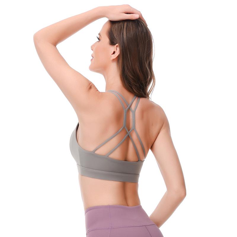 

Women s Shockproof Sports Bra - Beautiful Back, Medium to High Intensity, Ideal for Running & Large Busts M moss зелений колір