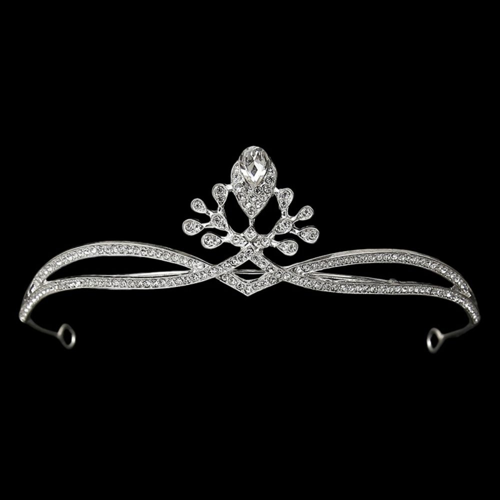 Rhinestone Baroque Pageant Crown Luxury Queen Princess Tiara Hair Ornaments Bridal Crown  Wedding
