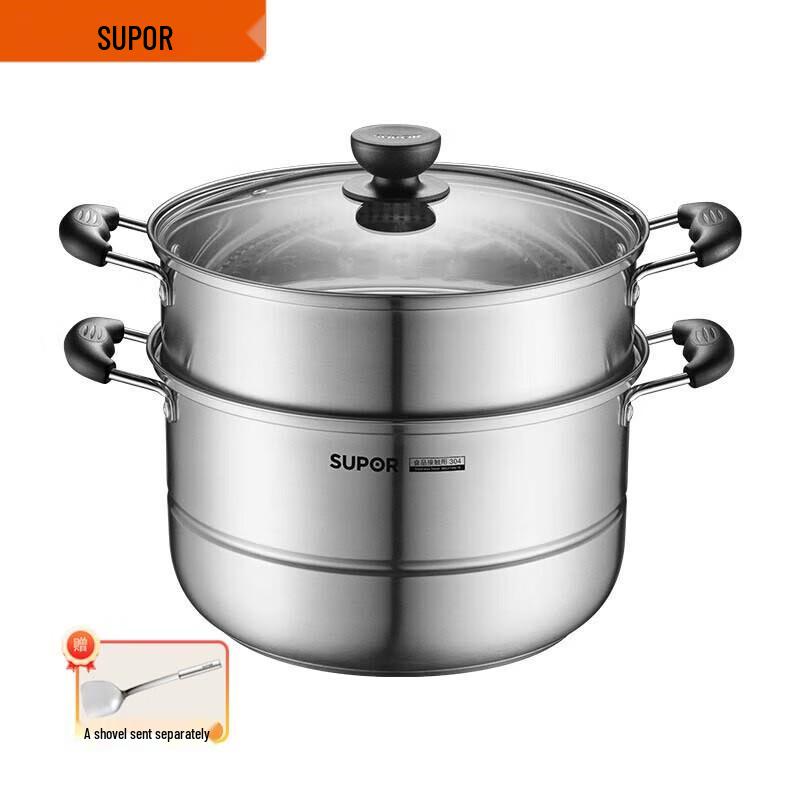 SUPOR 304 Stainless Steel Double-Layer Steamer