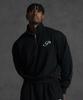 PHERMENON Oversized Crop Sweat Anorak - Black