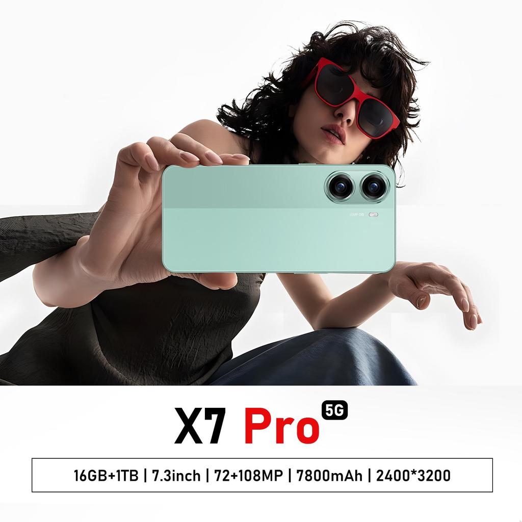 X7 Pro 7.3-inch 4G Android 15 Mobile Phone, 3+16GB