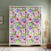 Floral Leaves Wallpaper Stick and Peel Farm House Woodland Wallpaper for Home Bedroom Cabinets Furniture Thicken Vinyl Film