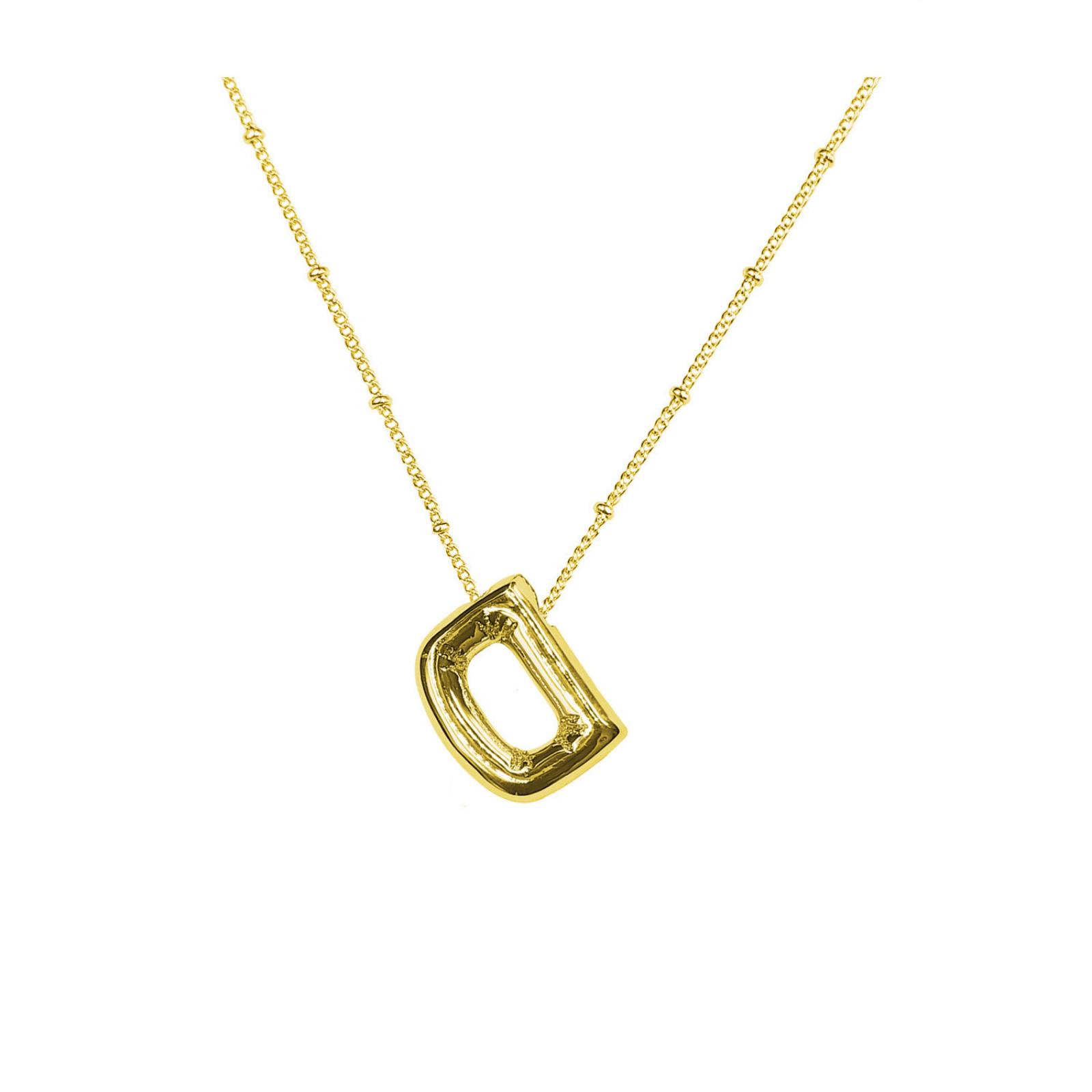 English Letter Necklace Cross Border Fashion 26 Letter Necklace One Size