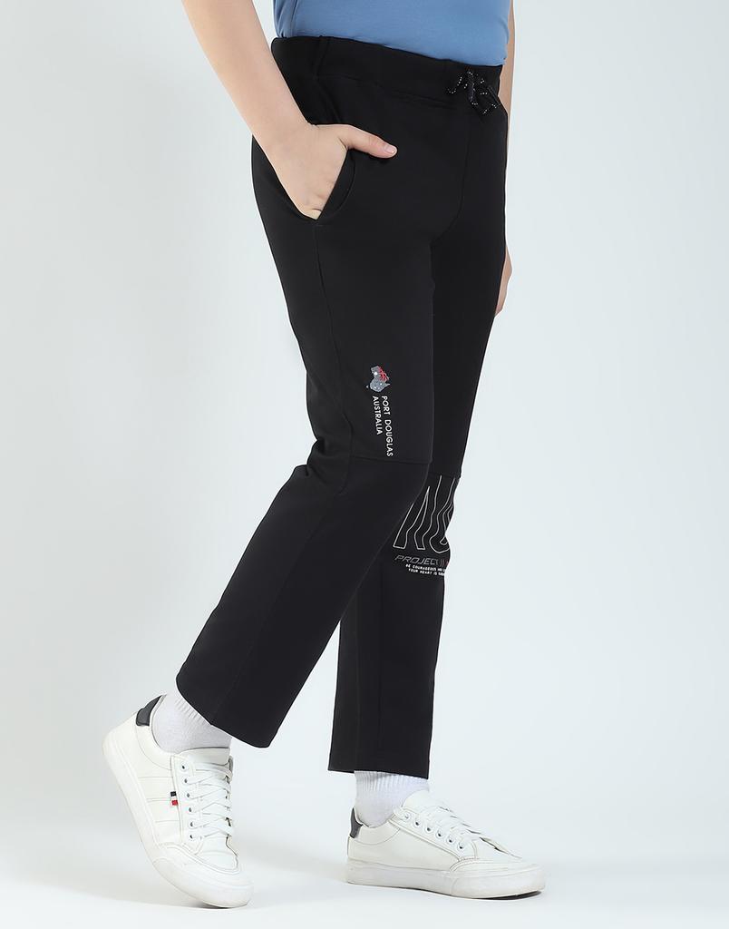 MONTE CARLO Boy's Regular Fit Solid Track Pants