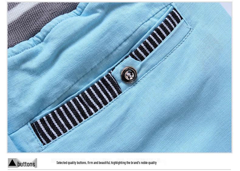 Men's Cotton Linen Breathable Workwear Shorts - Casual Summer Five-Point Mid-Length Beach Pants