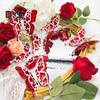 6 bucăți/set 3D autocolant de perete cu fluturi Adeziv detașabil Straturi duble Fluture Artă de perete Decal decorativ Home Office Living Room Petrecere de Ziua Îndrăgostiților