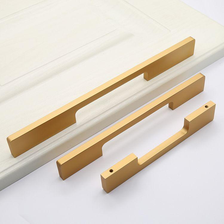 Long Solid Aluminum Handle Manufacturers Metal Decorative Cabinet Knobs Handles for Furniture Drawer Pull Handle