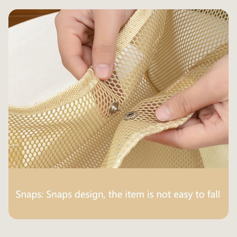 Foldable Big Eyes Beach Mesh Bag Large Capacity Travel Toiletries Organizer  Summer