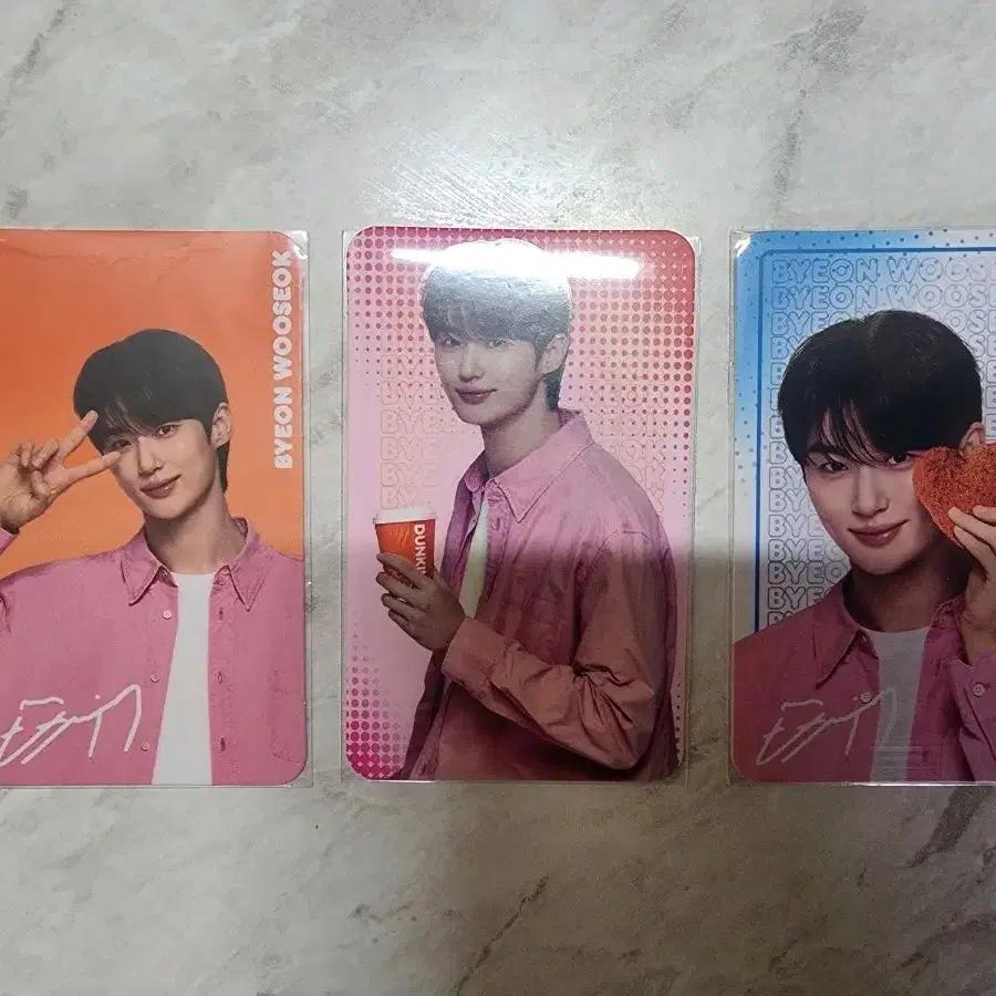 Byun Woo-seok Photocard (3 Types) Dunkin'