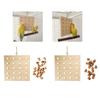 Bird Cage Toy Birdcage Hanging Molar Toy Wood Block Cage Rope Grinding Toy Climbing Swing Toy for Lovebirds Cockatoos