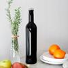 10x Glass Bottles CRYSTAL 500ml BLACK ELEGANT for Alcohol Gift