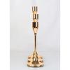 Vintage Brass Gold Candlestick Holder Set of 3 | Tall Elegant Taper Candle Stands, Decorative