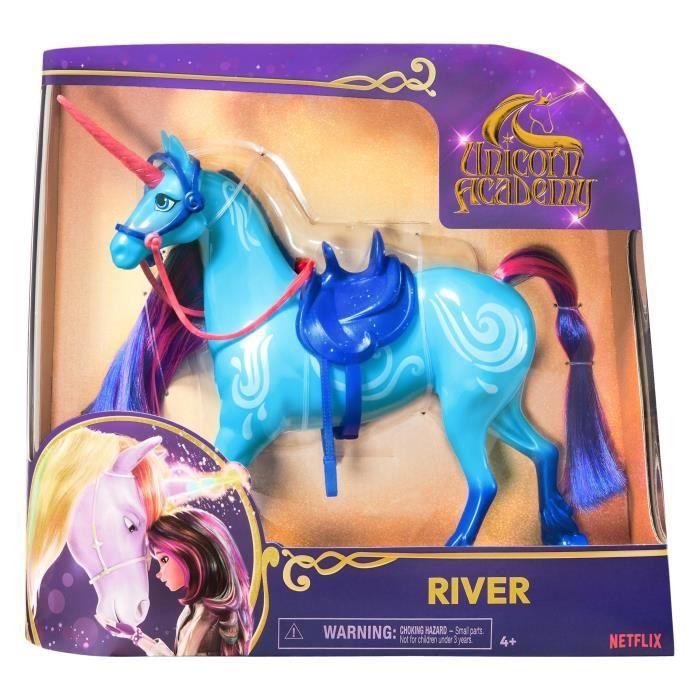 Einhorn-Akademie - Blatt oder Fluss - Einhorn 28cm - zufälliges Modell - ab 4 Jahren - Die Einhornschule