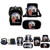 3pcs Wednesday The Adams Family Backpack+shoulder Bag+pencil Case Set Kids Gift