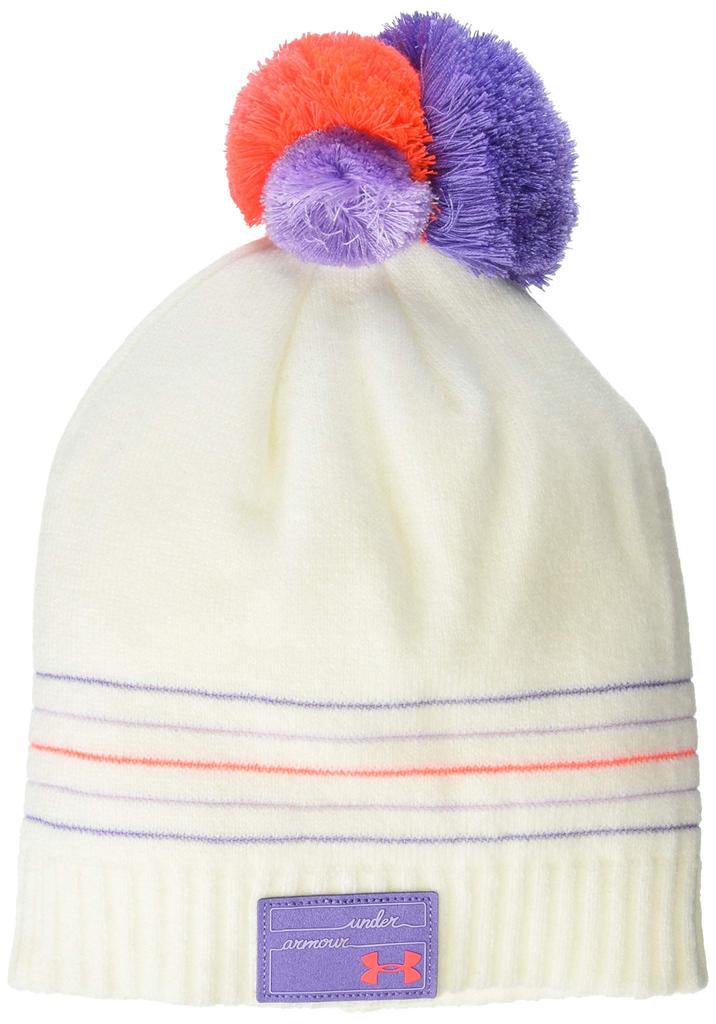 Under Armour UA Pom Beanie Japan One Size Girls' (Training/Knit Cap/GIRLS) Girls' OXW/FPP/BTA (Free Size)