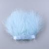 1Meters Furry Turkey Feathers Trim Ribbon White Natural Plumes For Traditional Holiday Dress Sewing Plumas Accessories