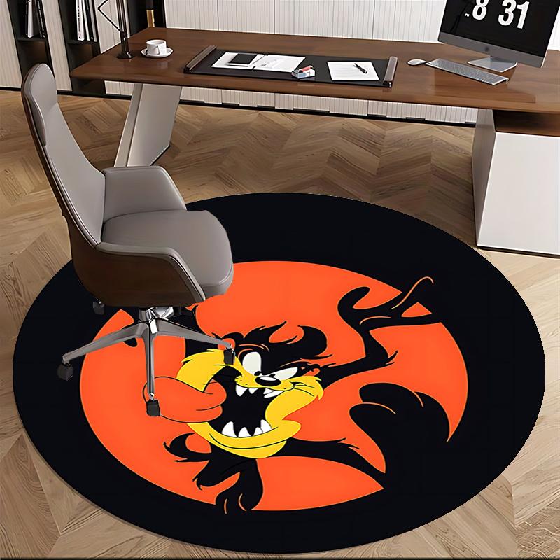 Tazmanian Devil Chair Mat - Round Carpet for Home Decor, Office Use, Living Room, Bedroom, Gift Idea0280b
