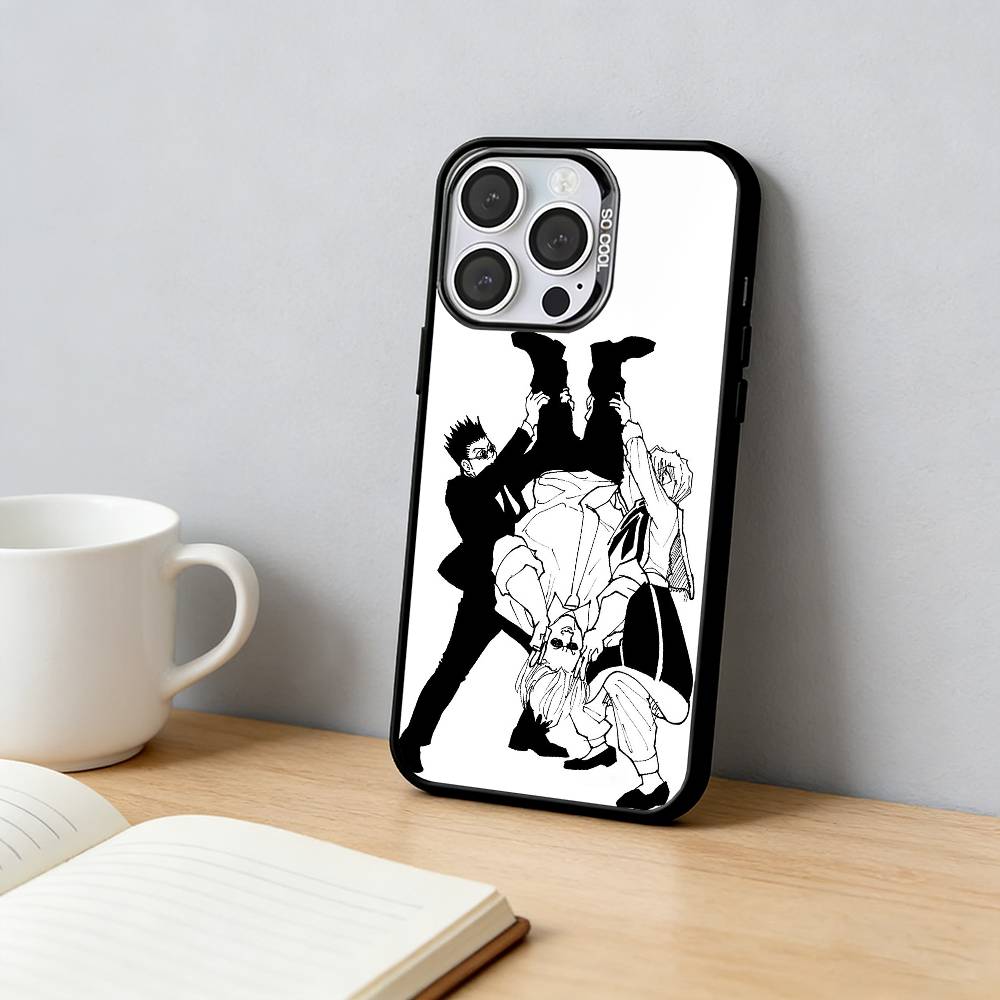 leorio & kurapika Phone Case For iPhone 17,16,15,14,13,12,11 Plus,Pro Max,XS,Colorful Silver Phone case Funda Cover