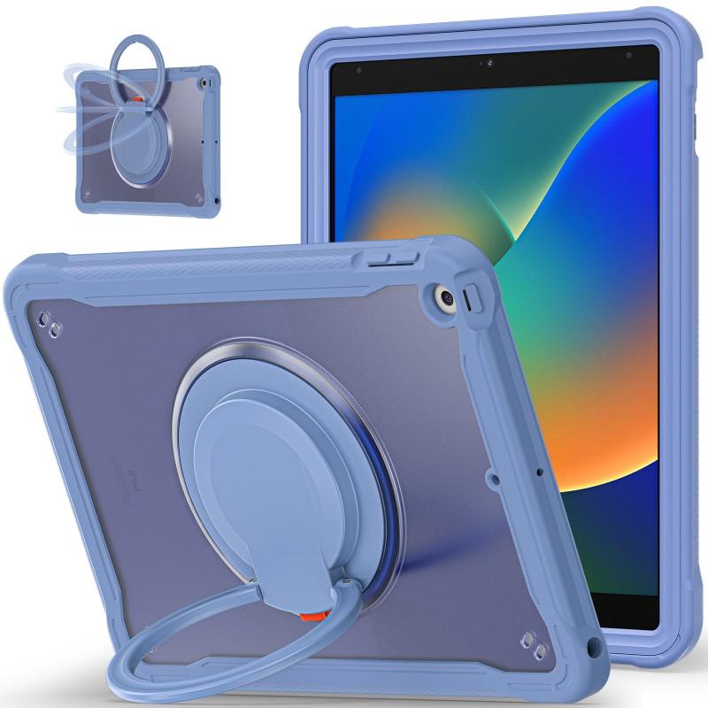 Rotating Stand Case IPad 10.2 12.9 Inch With Wrist Strap Full Coverage Shockproof TPUPC Cover In Multiple Colors