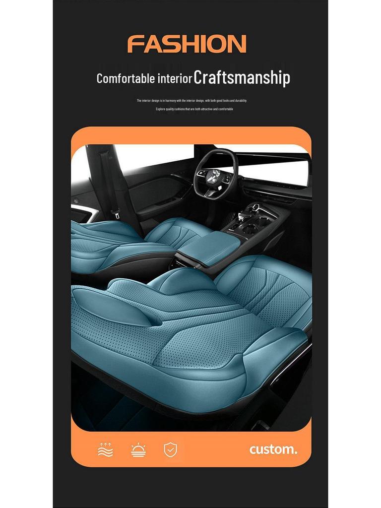 Universal Leather Car Seat Cushion for MG 7 - All Seasons, Five-Seater Compatibility