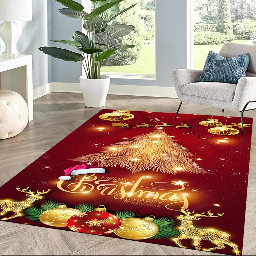 Christmas 216 Floor Rug Office Rug Design for Kitchen Living Rooms Hallway Outdoor Anti-slip Rug Decorate Offices Gift for Festivals