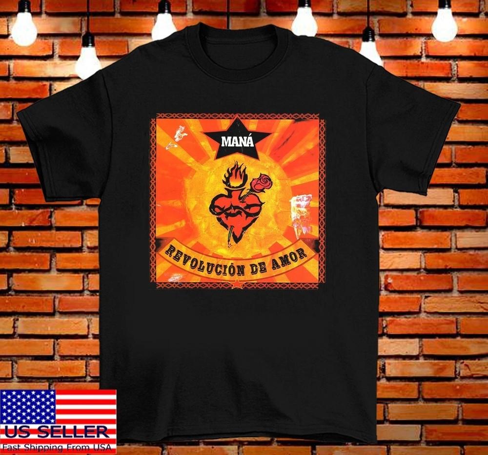 Maná Mana Band Revolución de Amor T Shirt Full Size S-5XL Unisex T-Shirt XXXXL