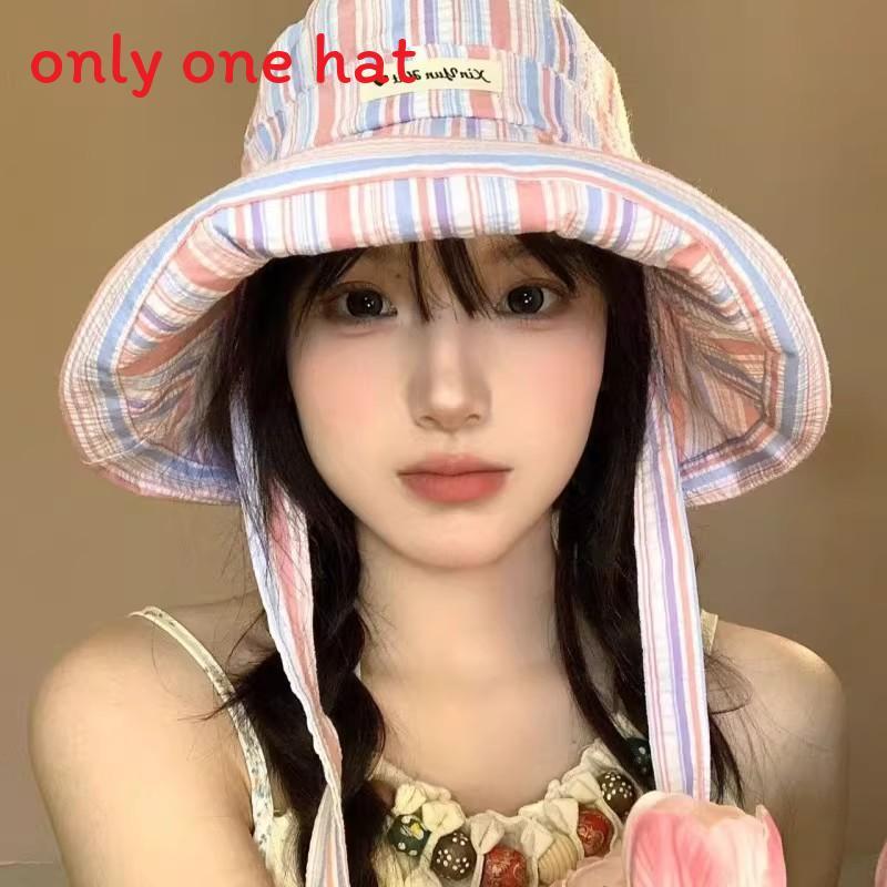 

Summer Wide Brim Fisherman Hat With Sunshade And Folding Design For Womens Sun Protection розовый