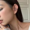 Zinc Zinc Alloy Girl Gift Flower Ear Cuff Korean Jewelry Accessories Women Clip Earrings Irregular Ear Clips