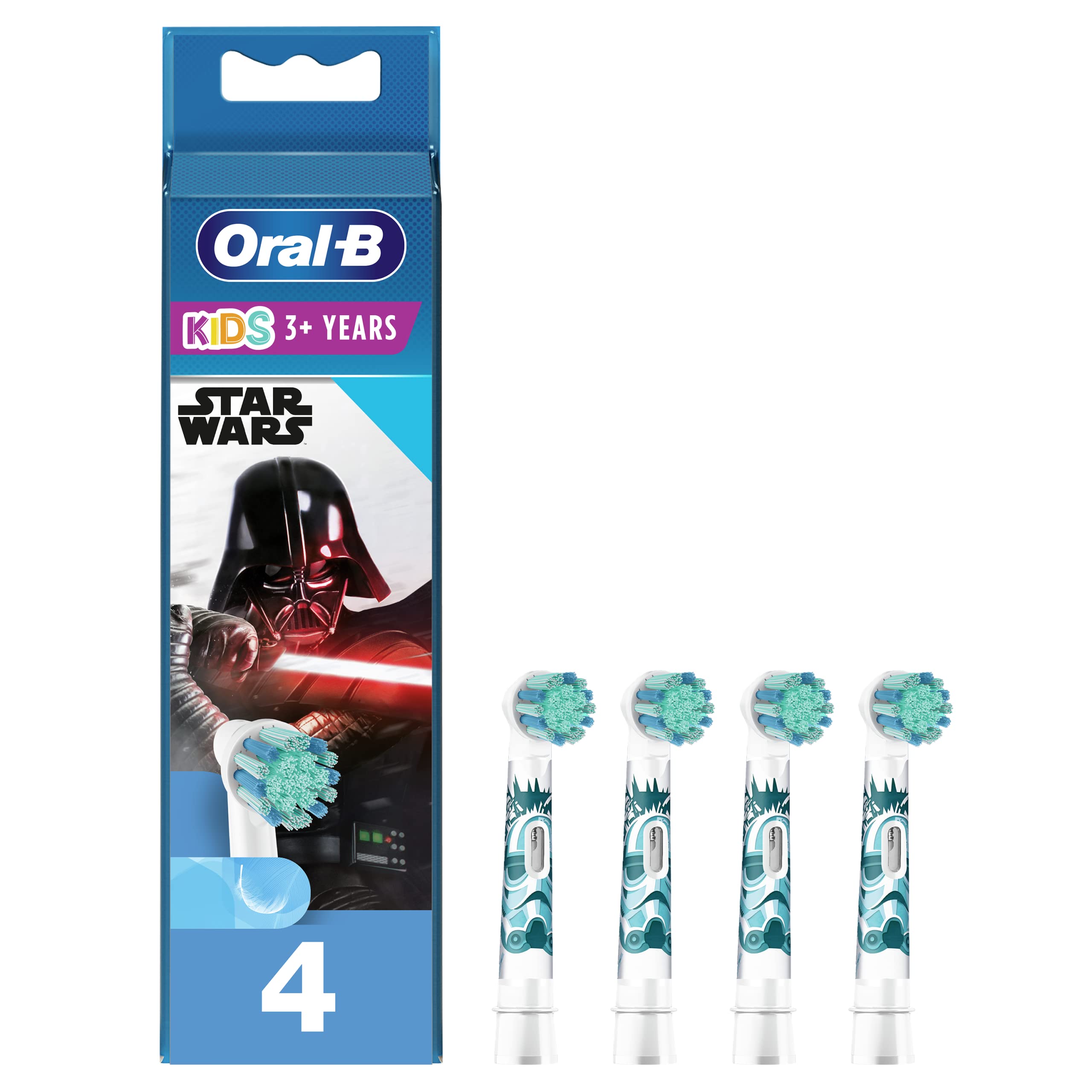 

Сменная зубная щетка Braun Oral B Kids Soft Brush Extra Soft 4 шт. Star Wars EB10S-4 [Товар]