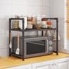 Multifunctional Microwave Rack, 3-Tier Stackable Shelf Organizer, Sturdy Metal for Home Kitchen Office Pantry Storage