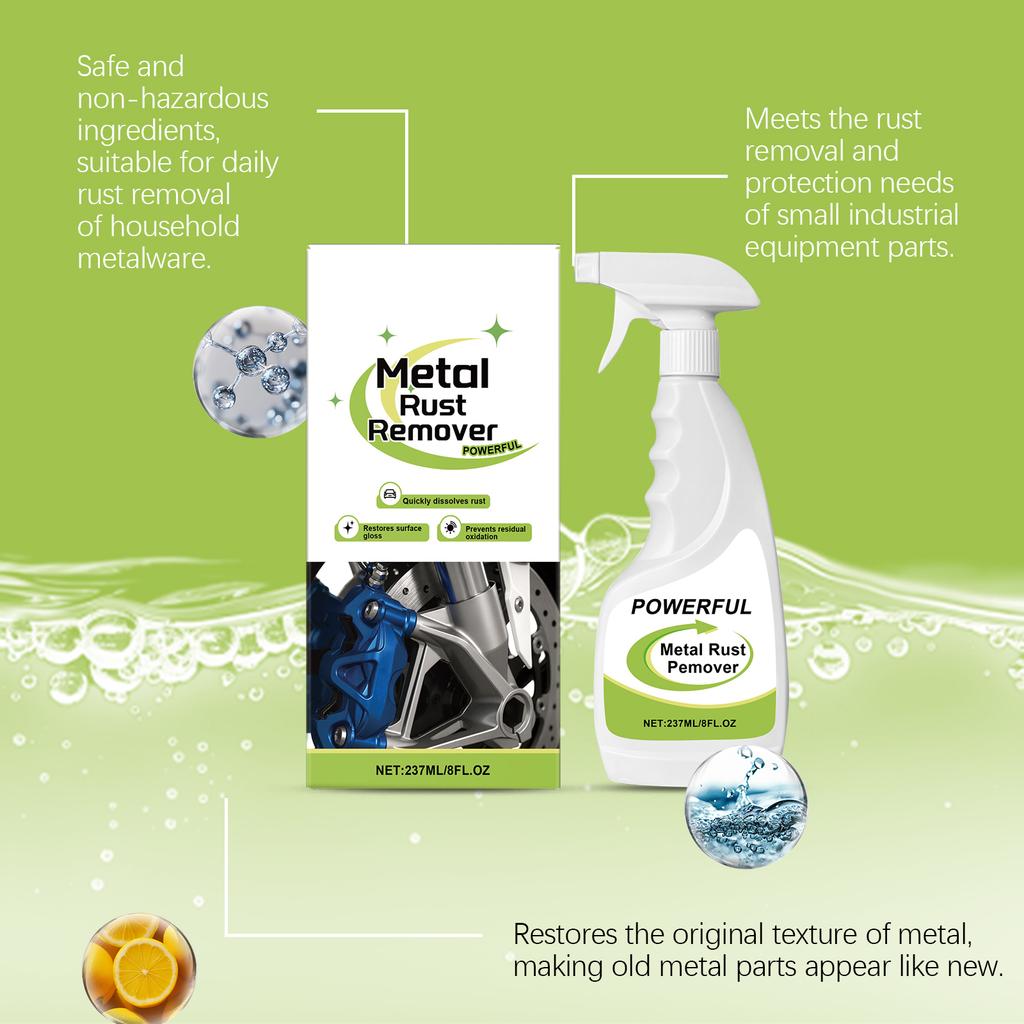 Wheel Cleaner, Iron Removal Spray For Car Detailing, Cleans Iron Particles From Car Paint, Wheels, Motorcycles, RVs And Boats(237ml)