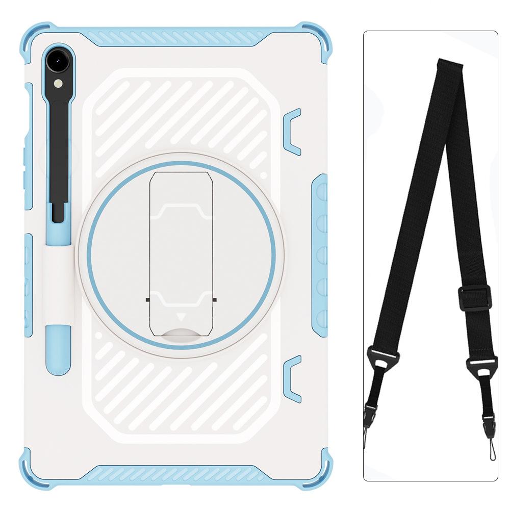 Suitable for Samsung Tablet Protective Case S7+ S7FE S8plus S9FE S9+ S10plus with Rotating Stand A11plus