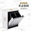 Stainless Steel Recessed Trash Can Household Storage May Kitchen Wall Mounted Rubbish Bin Leak Proof Garbage Can Modern Design