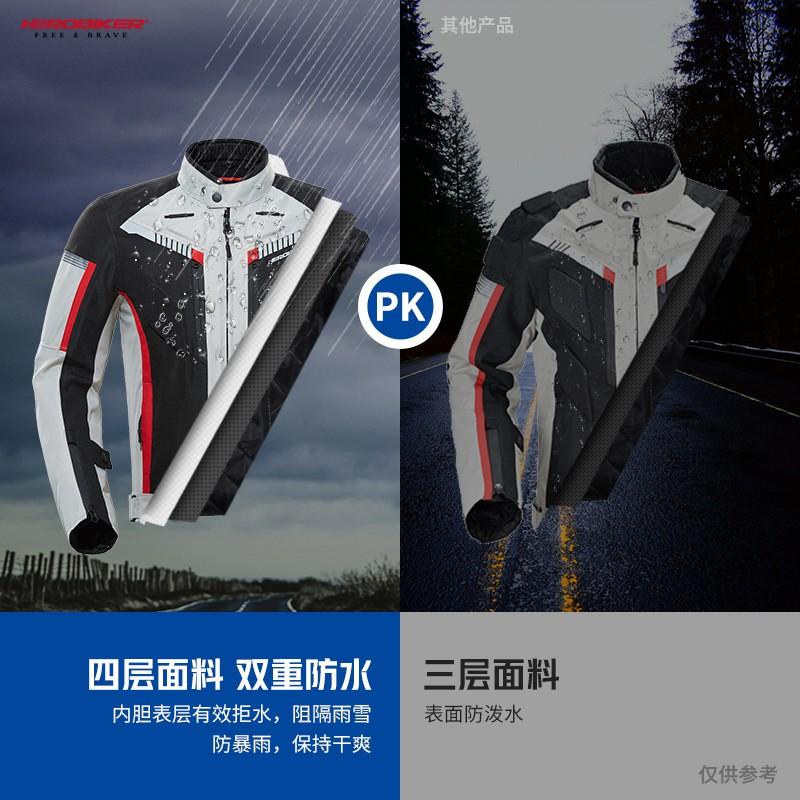 Motorcycle Riding Jacket Pants Set With Built-in Armor Waterproof Windproof Thermal Off-Road Mountain Bike Racing