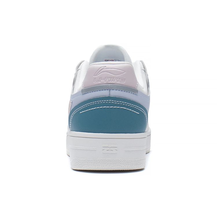 Li Ning Tian Ji Durable Lightweight Non-Slip Low-Top Skate Shoes Women sneakers White Blue AGCP362-22