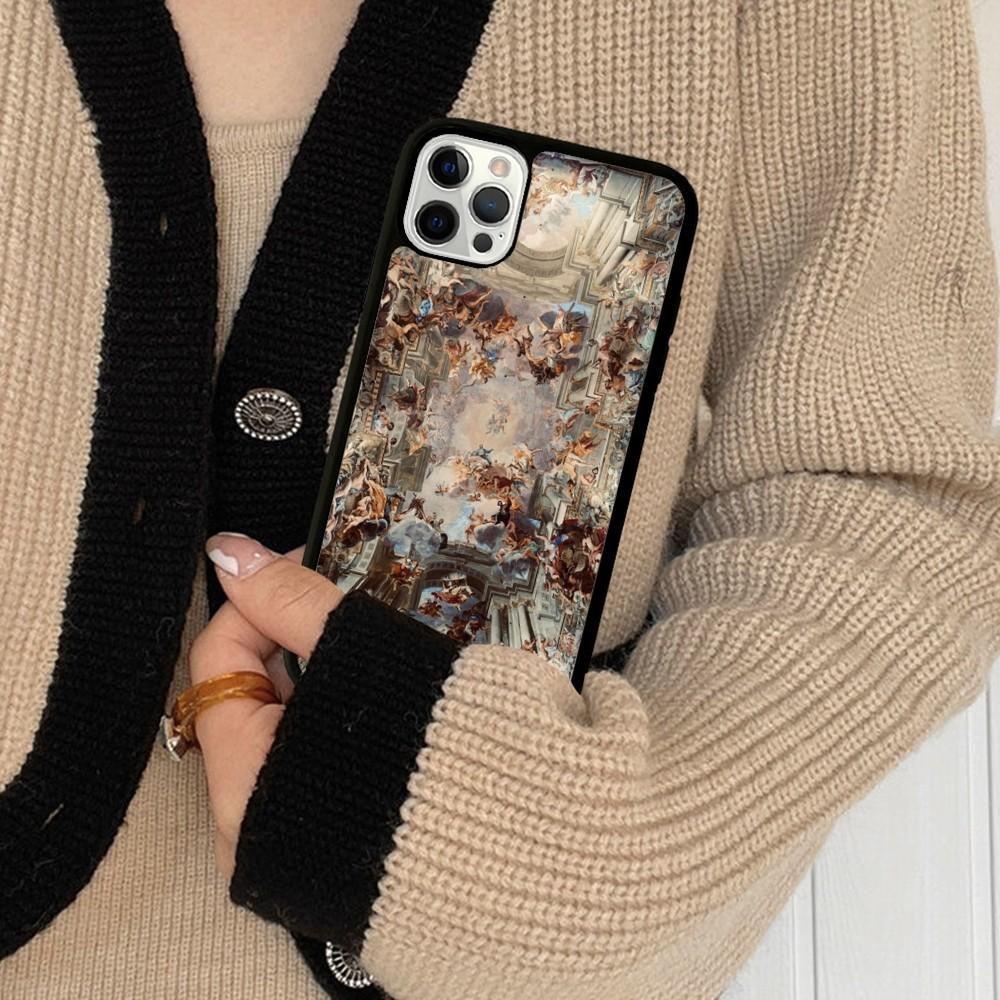 Renaissance Art Phone Case Silicone PC+TPU For For iPhone 11 12 13 14 15 16 Plus Pro Max Cover