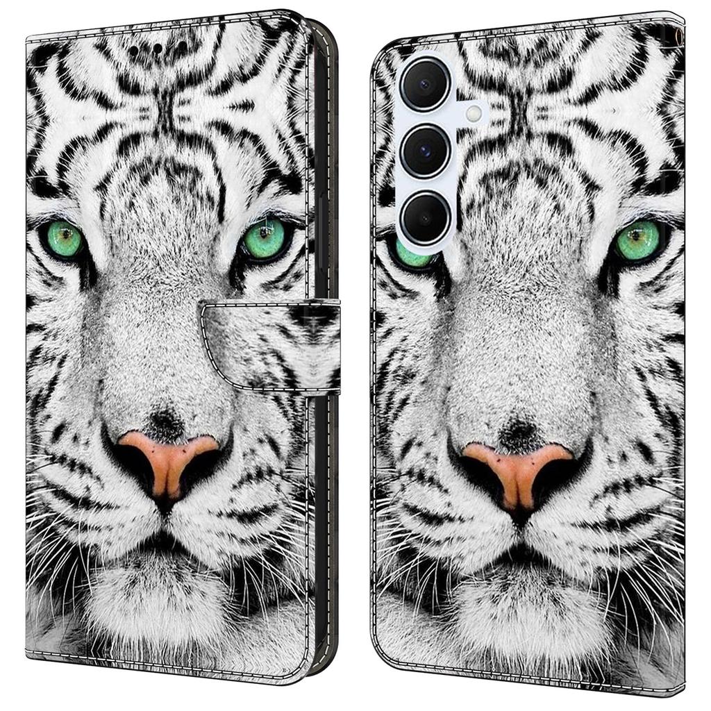 For Samsung Galaxy A05s 4G Case Pattern Printed Protective Cover TPU+PU Leather Flip Phone Case