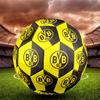 Borussia Dortmund Print Size 5 Soccer Ball, Standard Match Football for Sports Game and Team Practice, Ideal Gift for Soccer Fans