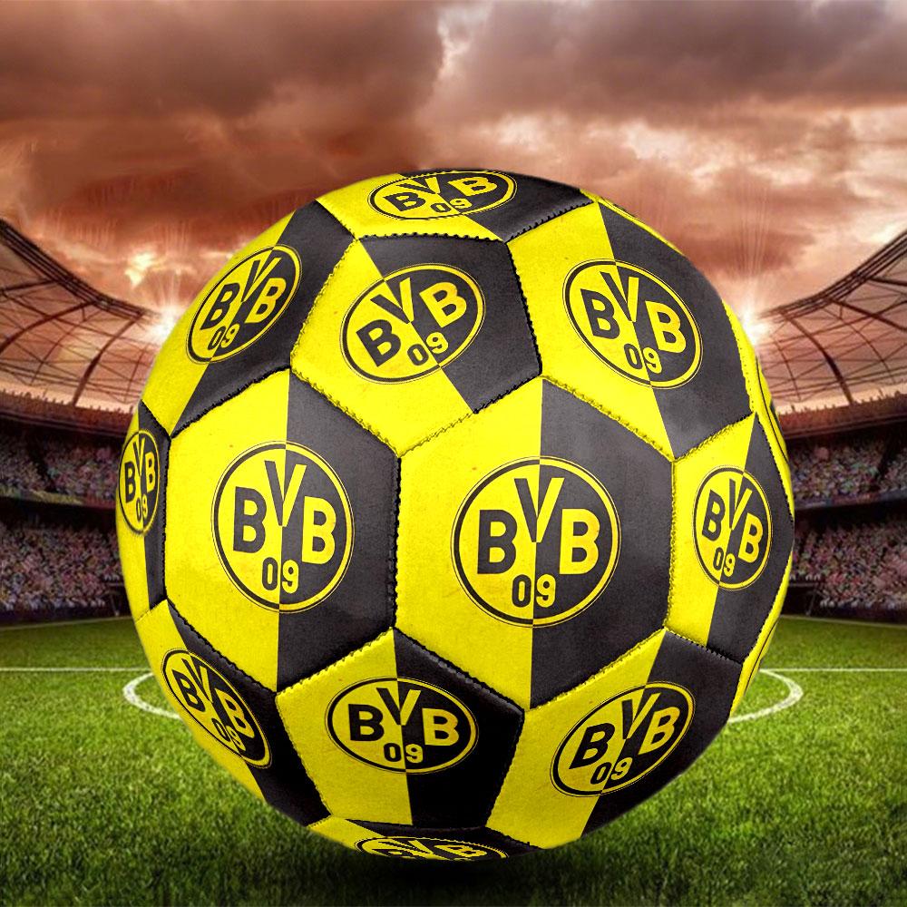 Borussia Dortmund Print Size 5 Soccer Ball, Standard Match Football for Sports Game and Team Practice, Ideal Gift for Soccer Fans